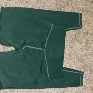 Til You Collapse Dark Green Leggings